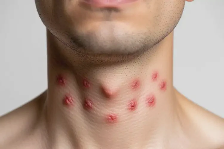 男人脖子上經(jīng)常起濕疹不管它會(huì)自己好嗎(圖1)