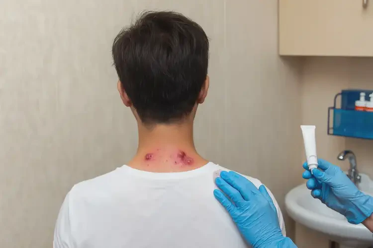 男生脖子上容易長濕疹能夠徹底治愈嗎(圖3)