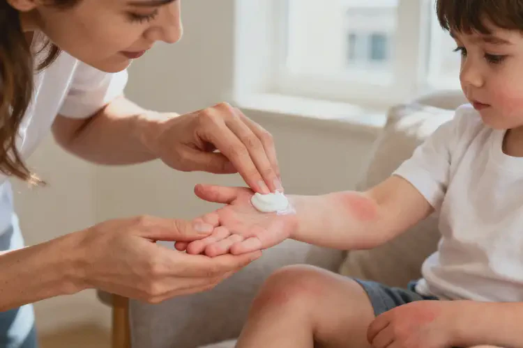 孩子手上出現(xiàn)濕疹不管它會自己好嗎(圖2)