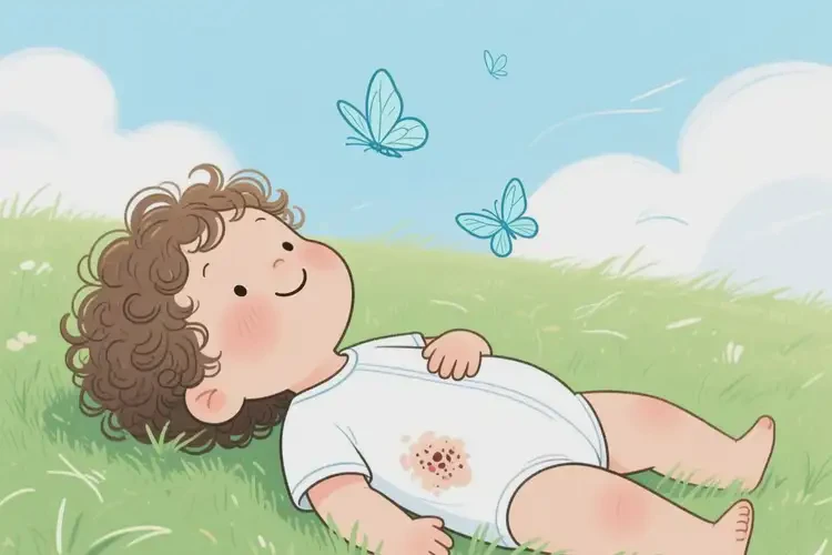 孩子肚子上经常起湿疹不管它会自己痊愈吗(图2)