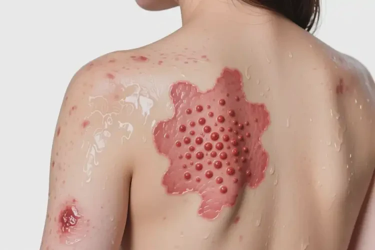 女生身上容易長(zhǎng)濕疹能夠徹底治愈嗎(圖1)