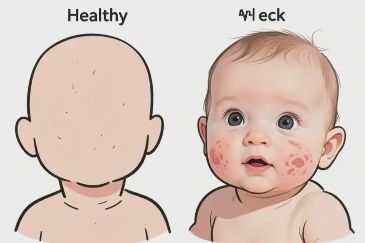 幼兒脖子起濕疹不管它會(huì)自己自愈嗎(圖2)