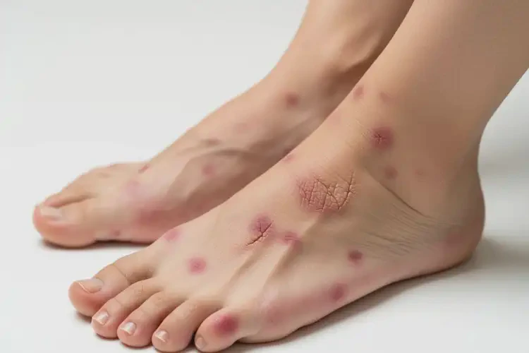 女性腳上容易起濕疹不管它會(huì)自己好嗎(圖2)