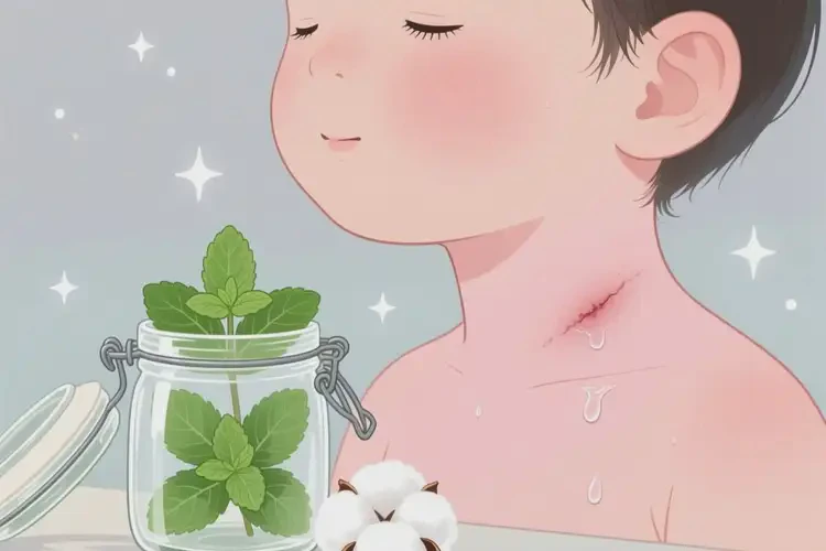 孩子脖子上出濕疹不管它會自己自愈嗎(圖1)