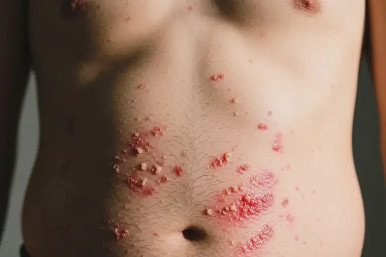 男生肚子上起濕疹可不可以徹底自愈(圖4)