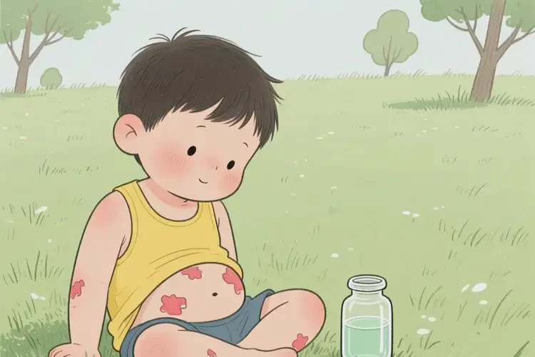 幼兒肚子上長濕疹不管它會自己好嗎(圖2)