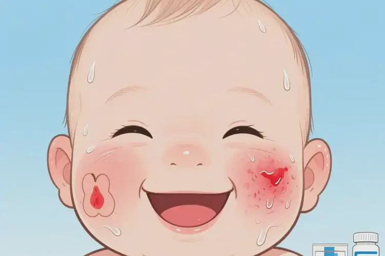 宝宝脸上偶尔起湿疹能彻底自愈吗(图2)
