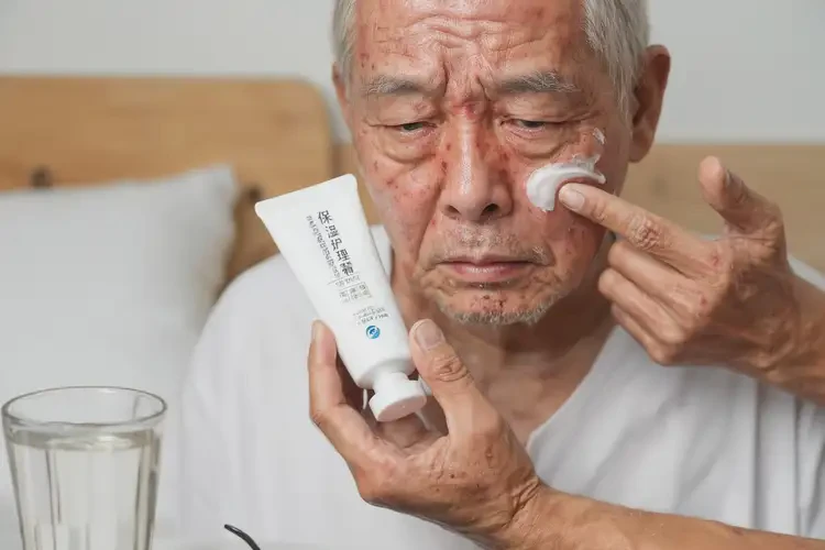 老人臉上長(zhǎng)濕疹能夠徹底治愈嗎(圖4)
