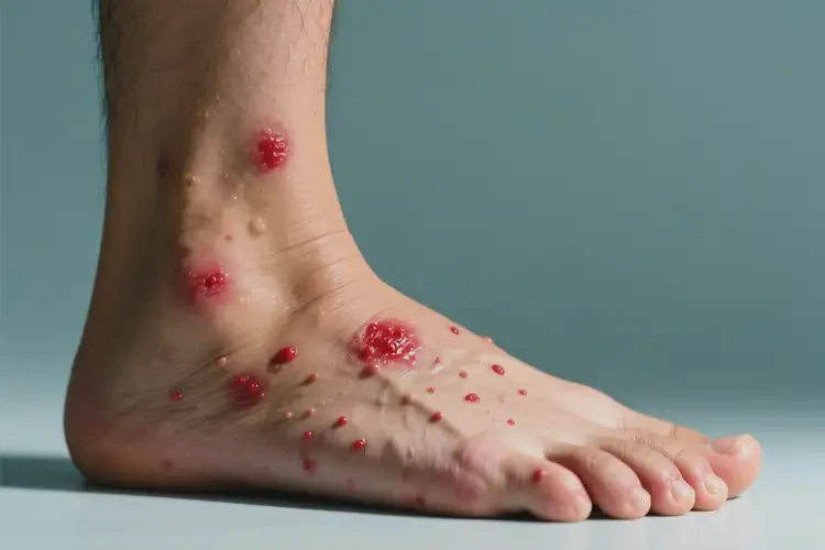 男人脚上有湿疹可不可以彻底自愈(图2)