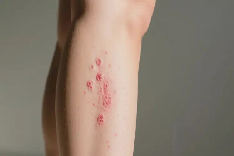 女人小腿偶爾起濕疹不管它會自己自愈嗎(圖2)