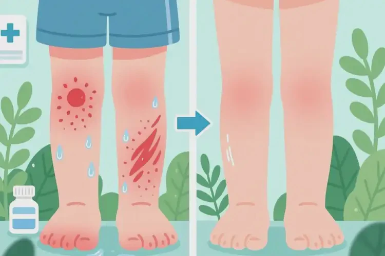 兒童小腿有濕疹不管它會(huì)自己自愈嗎(圖4)