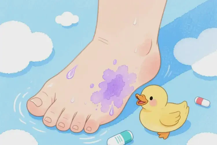 少兒腳上起濕疹能夠徹底治愈嗎(圖1)