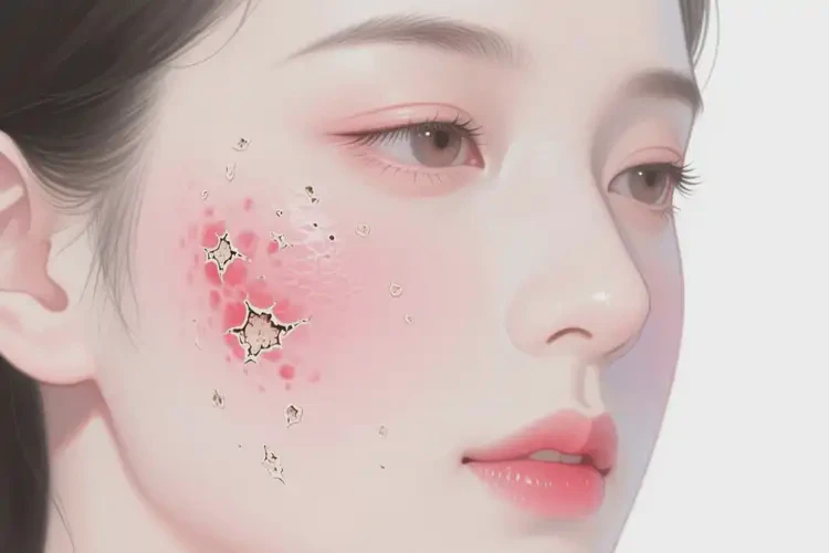 女人面部容易起濕疹不管它會(huì)自己好嗎(圖3)