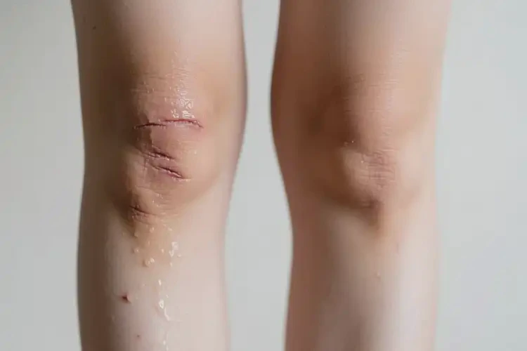 女生小腿出現(xiàn)濕疹不管它會(huì)自己好嗎(圖2)