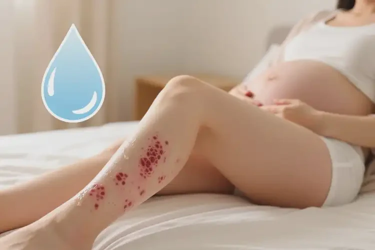 產(chǎn)婦小腿上經(jīng)常長(zhǎng)濕疹不管它會(huì)自己痊愈嗎(圖1)