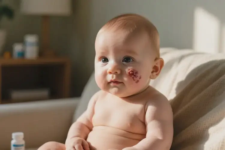 寶寶脖子上經(jīng)常起濕疹不管它會(huì)自己痊愈嗎(圖1)