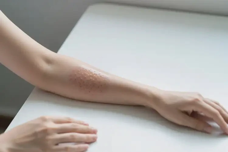 女性手臂偶爾長濕疹不管它會自己好嗎(圖1)