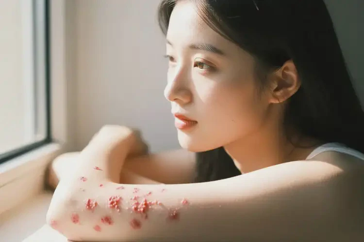 女生身上偶爾長(zhǎng)濕疹不管它會(huì)自己痊愈嗎(圖4)