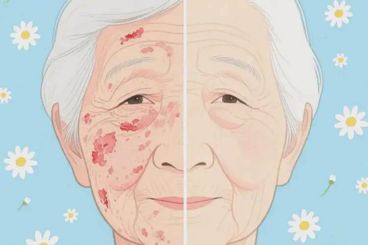 老年人脸上容易长湿疹能彻底自愈吗(图4)