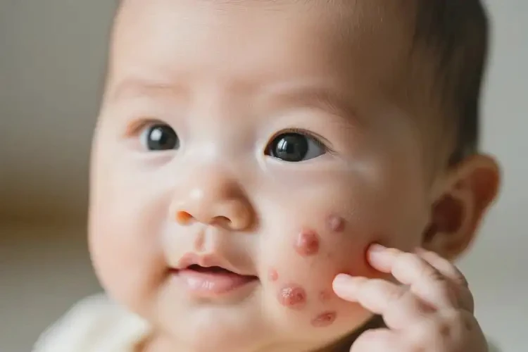 小兒面部經(jīng)常長(zhǎng)濕疹不管它會(huì)自己痊愈嗎(圖2)