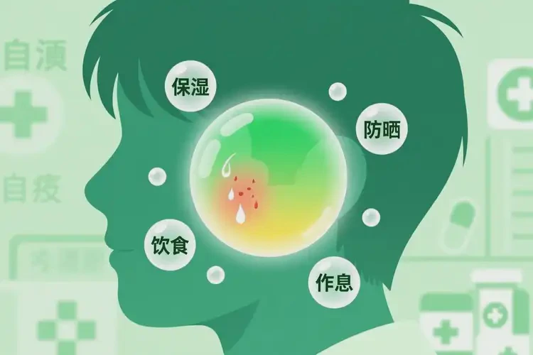 大學(xué)生面部容易長(zhǎng)濕疹不管它會(huì)自己好嗎(圖2)