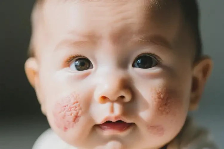 嬰幼兒臉上容易長濕疹能靠自己自愈嗎(圖1)