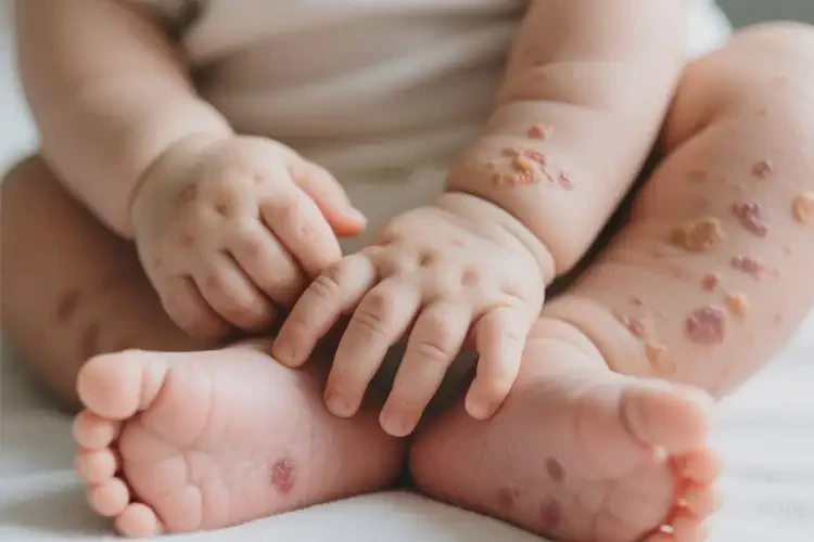 嬰兒四肢容易起濕疹不管它會自己痊愈嗎(圖4)