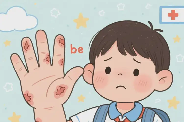 小學(xué)生手上有濕疹不管它會(huì)自己痊愈嗎(圖1)