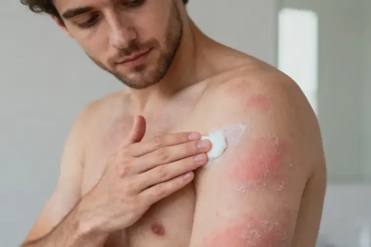 男性身上有濕疹不管它會(huì)自己痊愈嗎(圖3)