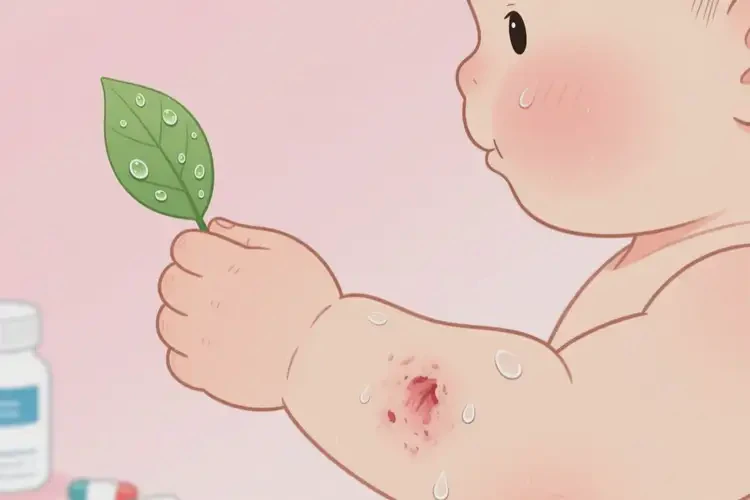 宝宝手臂偶尔起湿疹可以彻底自愈吗(图1)