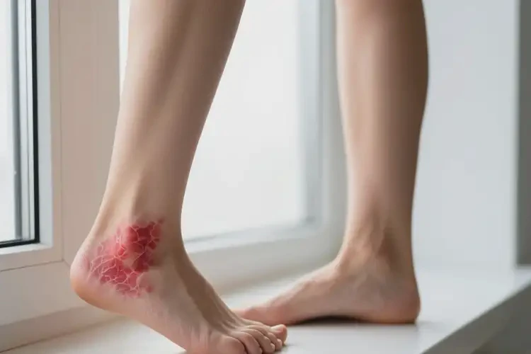 女生腳上經(jīng)常長濕疹不管它會自己好嗎(圖1)