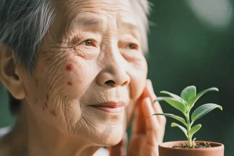 高齡老人臉上偶爾長濕疹不管它會自己自愈嗎(圖3)