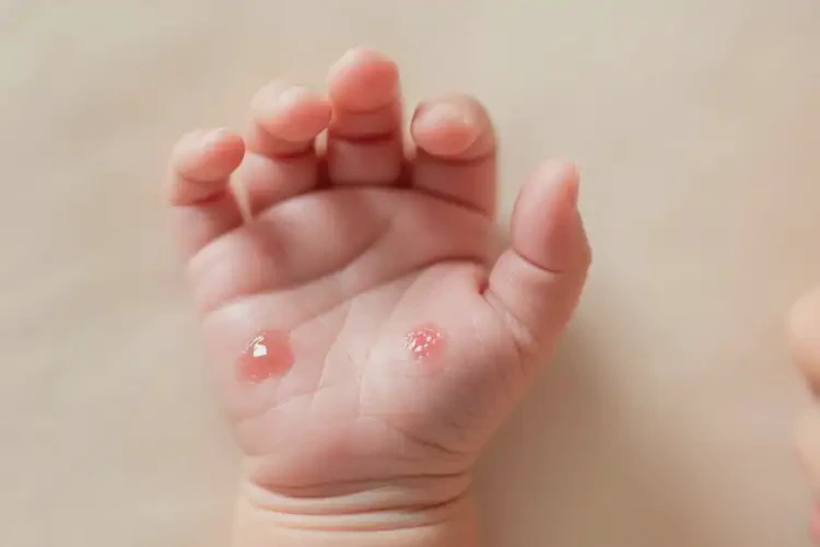 新生兒手上容易起濕疹不管它會自己痊愈嗎(圖4)
