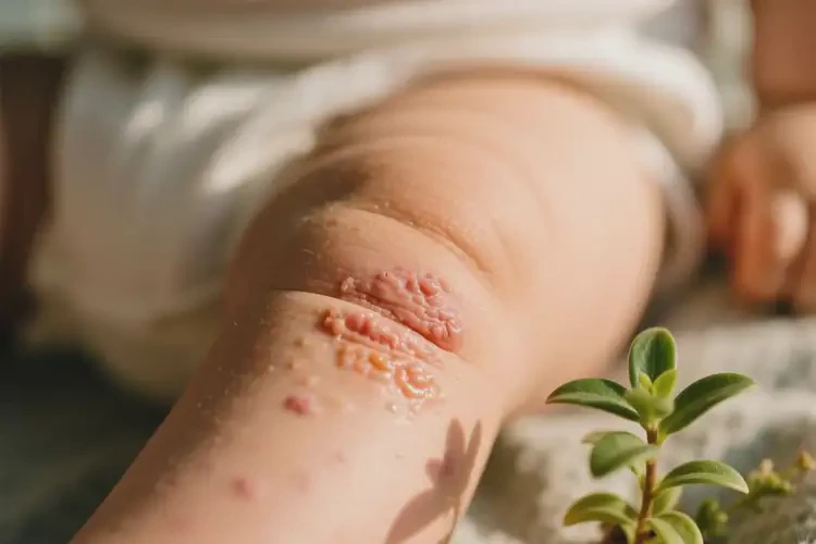 幼兒大腿上經(jīng)常起濕疹能靠自己自愈嗎(圖1)