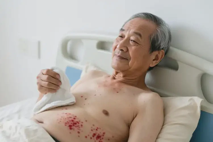 老年人肚子出現(xiàn)濕疹不管它會自己自愈嗎(圖2)