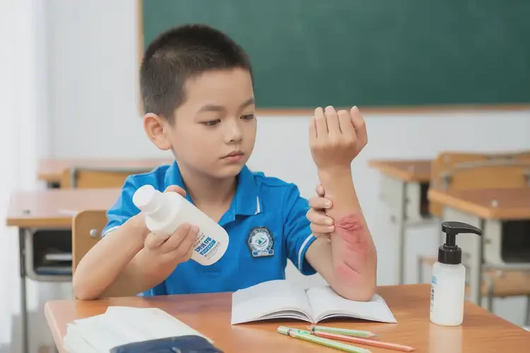 小學(xué)生身上出現(xiàn)濕疹不管它會自己好嗎(圖2)