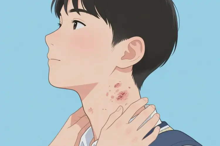 中學(xué)生脖子偶爾起濕疹能不能徹底自愈(圖4)