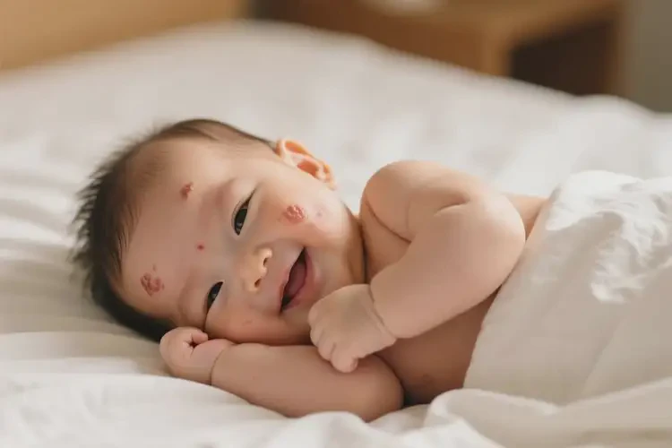 寶寶面部容易長(zhǎng)濕疹不管它會(huì)自己自愈嗎(圖2)