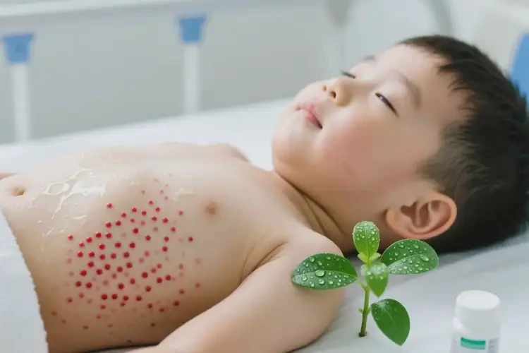 少儿肚子上有湿疹能彻底自愈吗(图1)