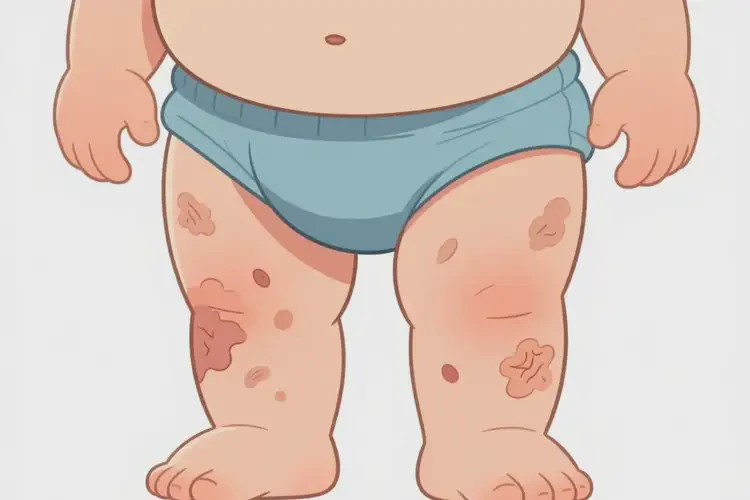 少兒屁股偶爾長濕疹可不可以徹底自愈(圖2)
