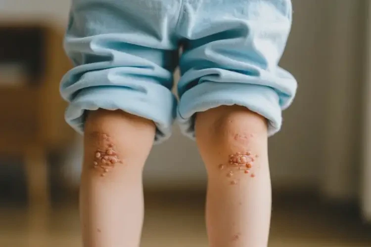 孩子四肢偶爾長濕疹不管它會自己痊愈嗎(圖1)