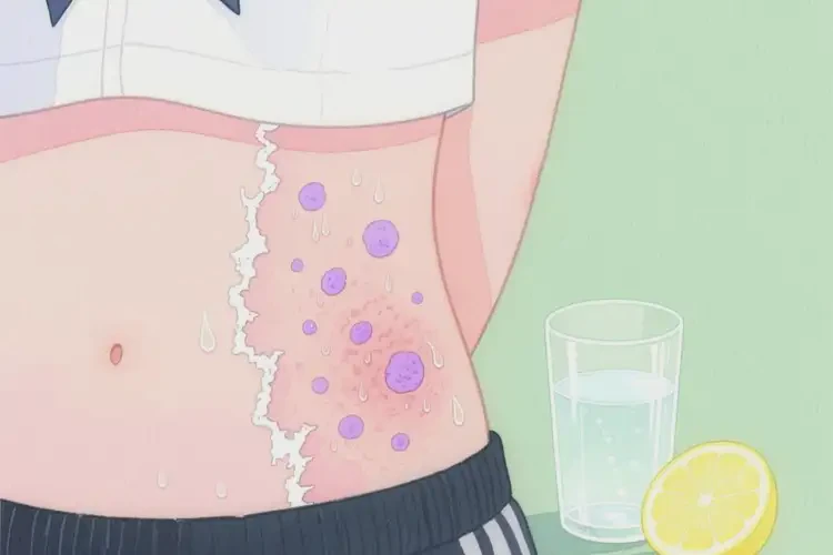 大學(xué)生肚子上經(jīng)常起濕疹不管它會自己好嗎(圖1)