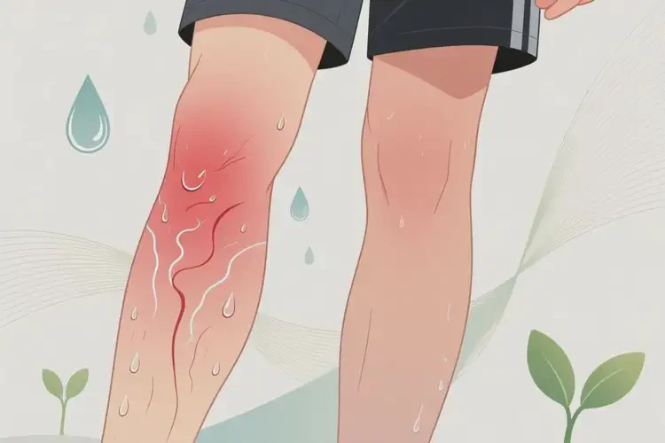 男生小腿上起湿疹不管它会自己自愈吗(图3)