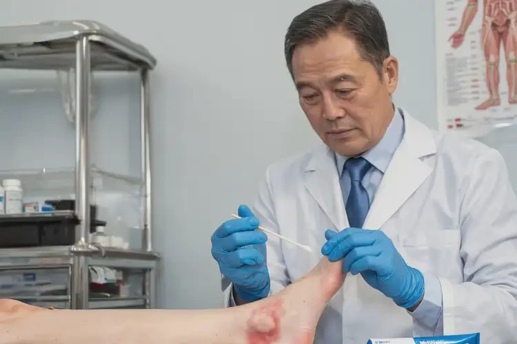 女性腳上出現(xiàn)濕疹能徹底自愈嗎(圖3)