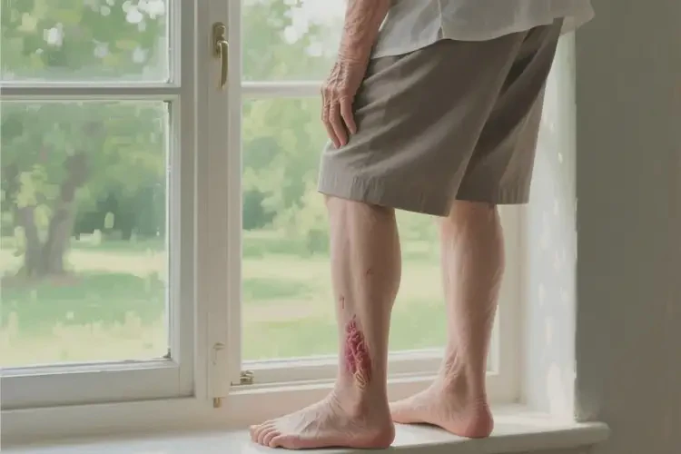 老人小腿容易起濕疹不管它會(huì)自己好嗎(圖1)