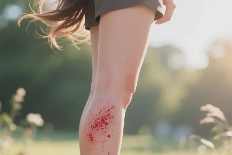 女性大腿容易起濕疹可以徹底自愈嗎(圖1)