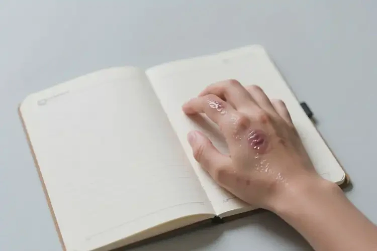 青少年手上出濕疹不管它會(huì)自己好嗎(圖1)