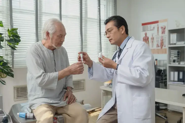 高龄老人小腿上经常起湿疹不管它会自己好吗(图1)