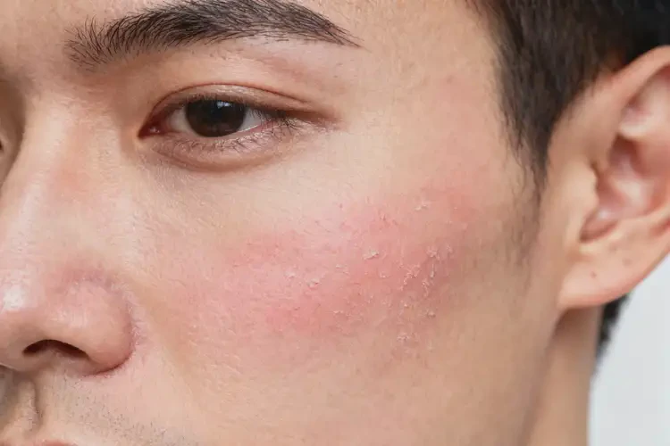 男生面部出湿疹不管它会自己痊愈吗(图3)