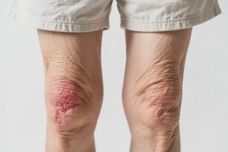 老人大腿上偶尔长湿疹可不可以彻底自愈(图1)